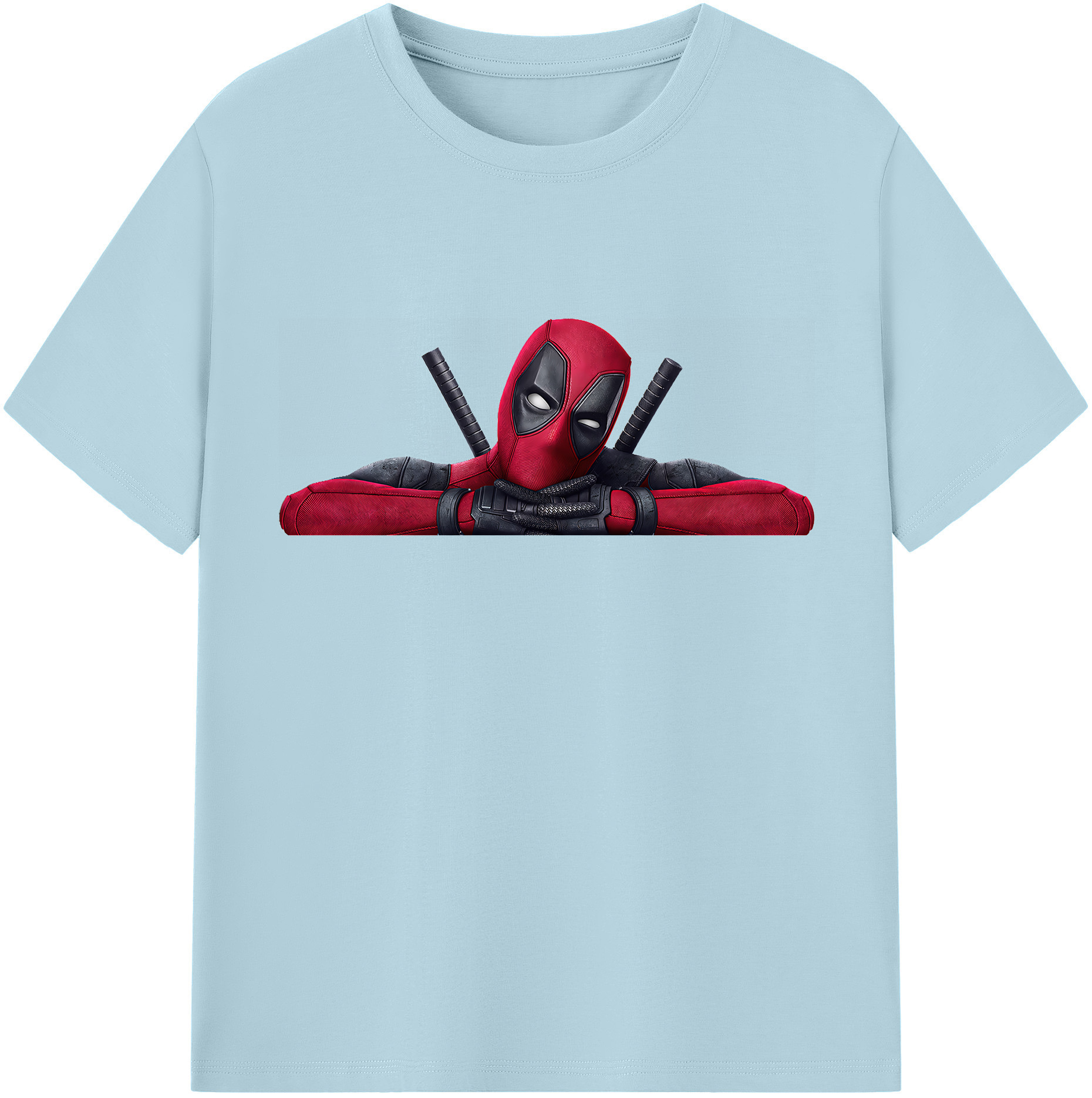 （画像用） Deadpool デッドプール 綿100％半袖Tシャツ（フロントプリント）